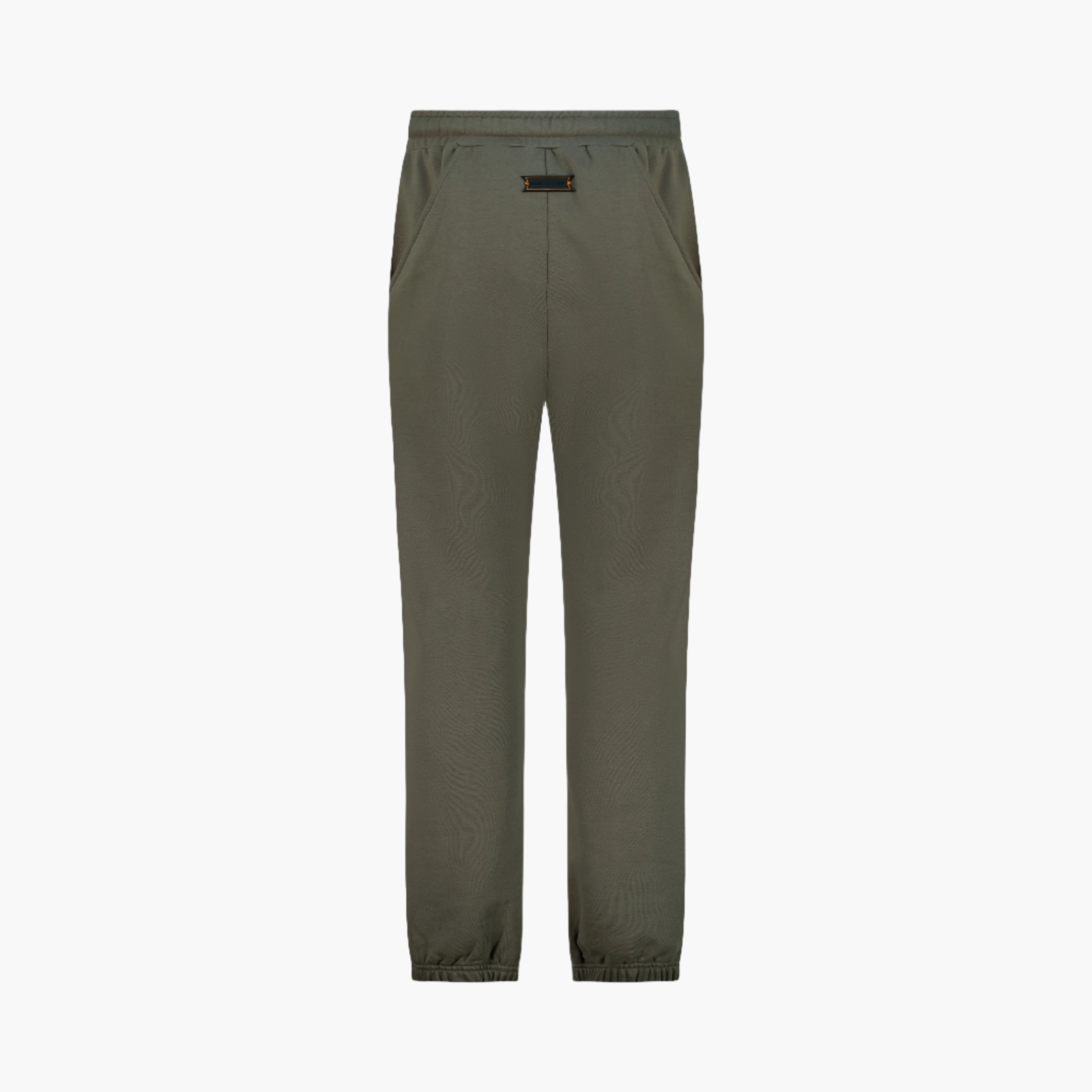 100% Cotton fur dark olive trackpants